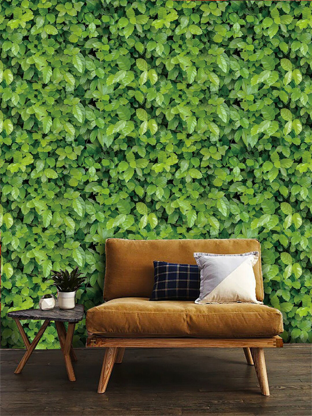 JAAMSO ROYALS Green Leaf Wall Paper