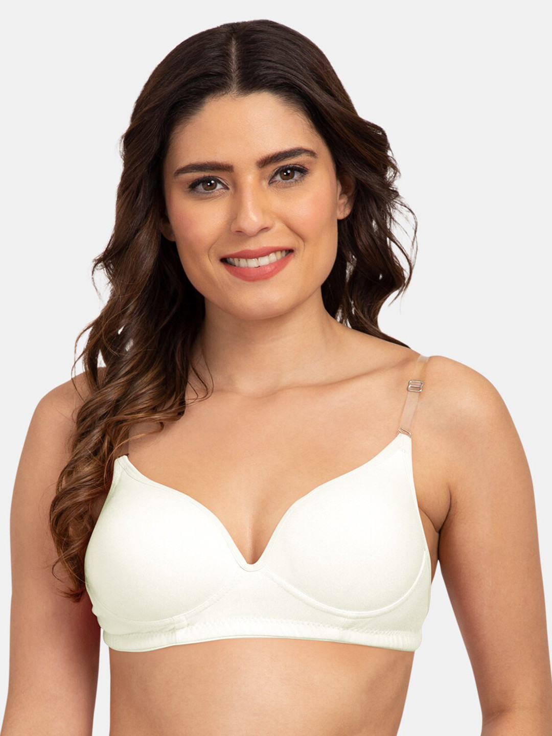 Tweens White Solid Non-Wired Heavily Padded Everyday Bra TW-915900-OFFW-30B