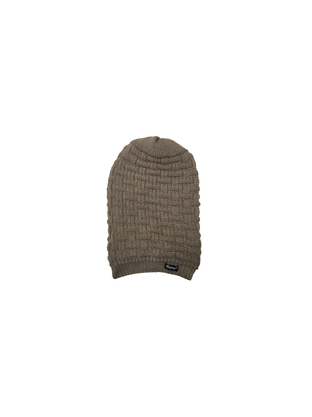 Gajraj Unisex Brown Self Design Beanie