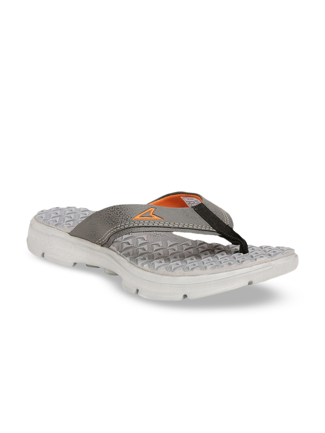 Bata Boys Grey Solid Thong Flip-Flops