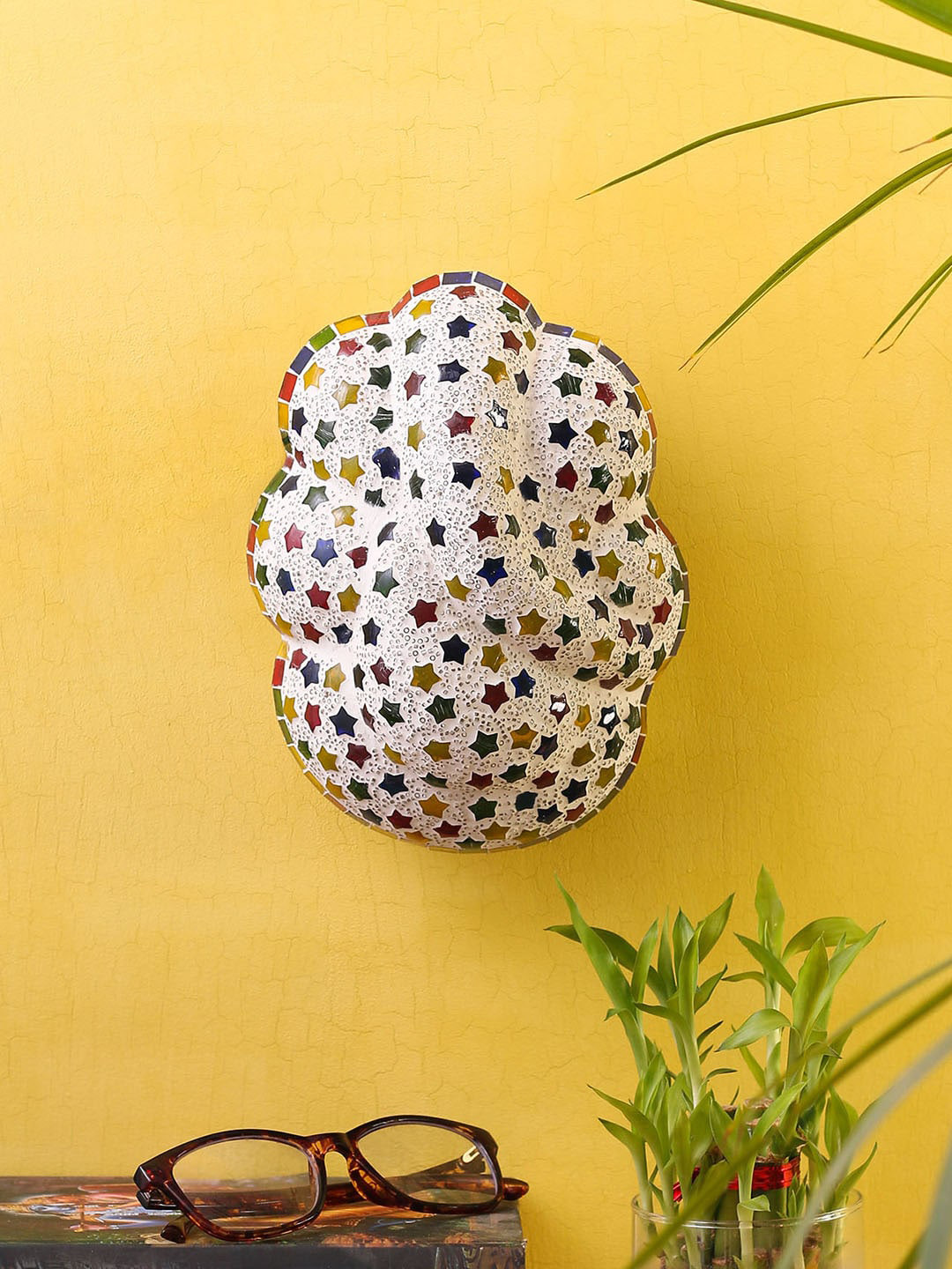 Devansh Multicoloured Ganesh Ji Contemporary Flush Mount Light