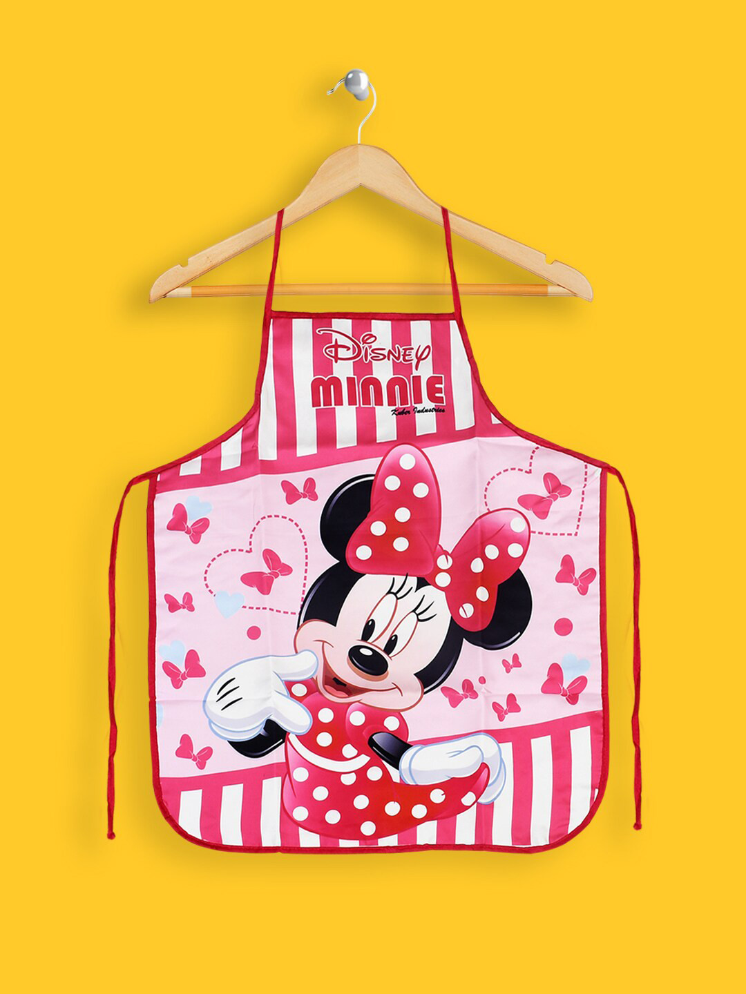 Kuber Industries Unisex Pink Printed Apron