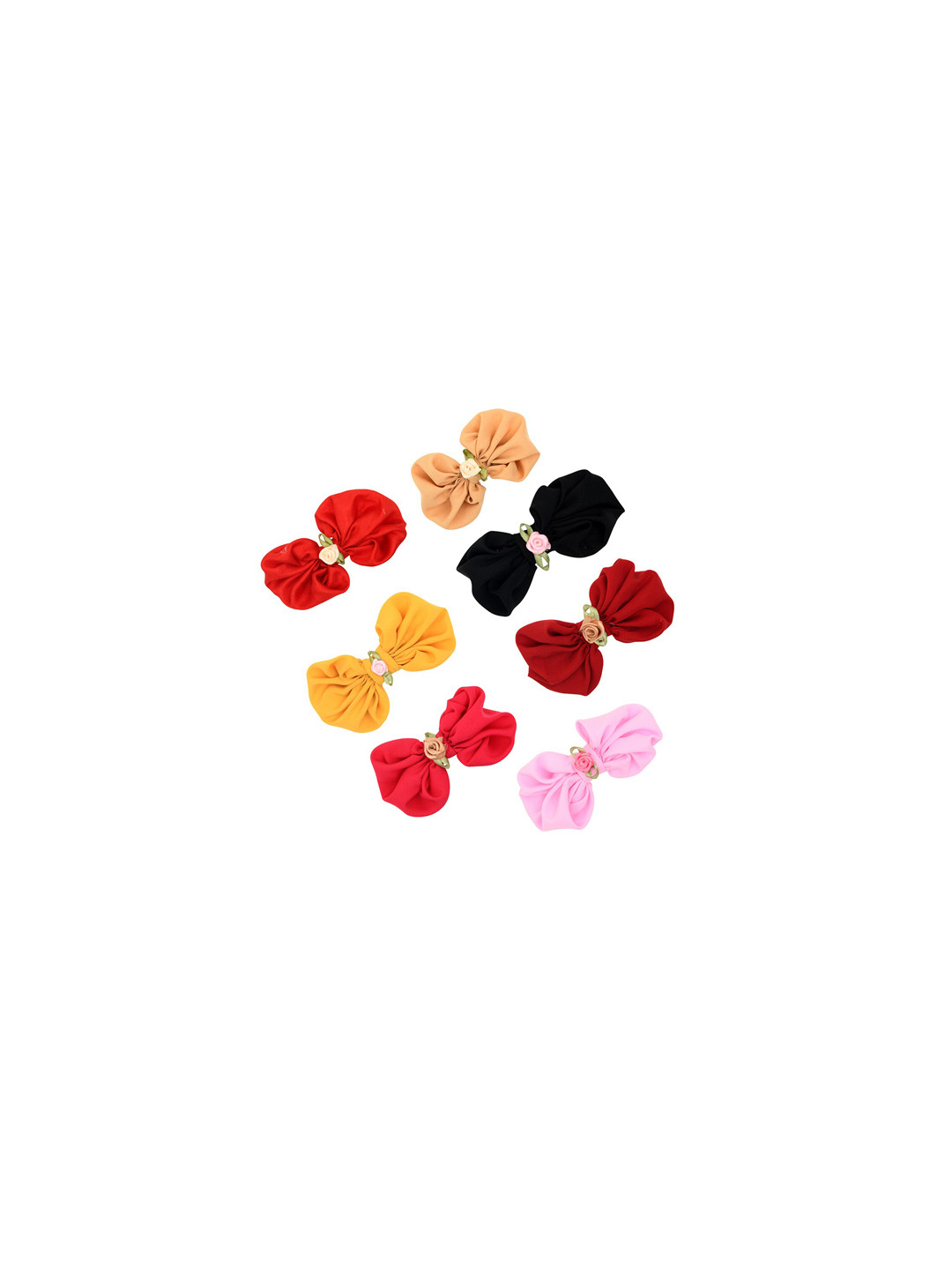 FUNKRAFTS Girls Multicoloured Set of 7 Tic Tac Hair Clip