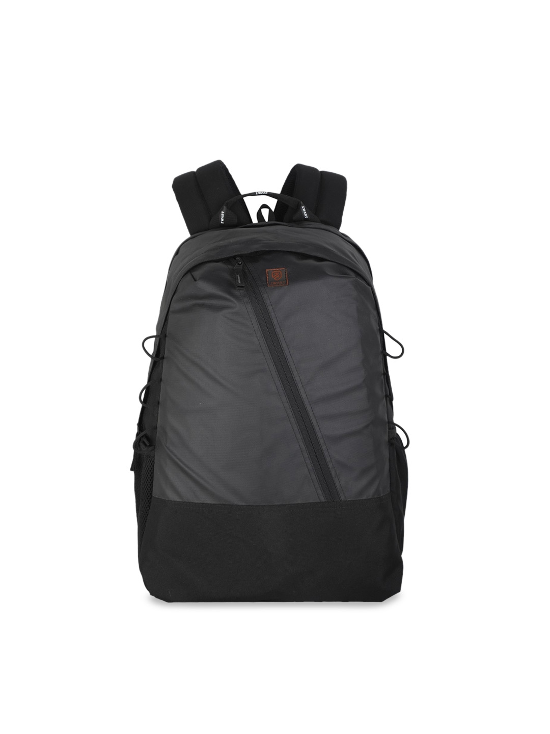 Zwart Unisex Black Solid Laptop Backpack
