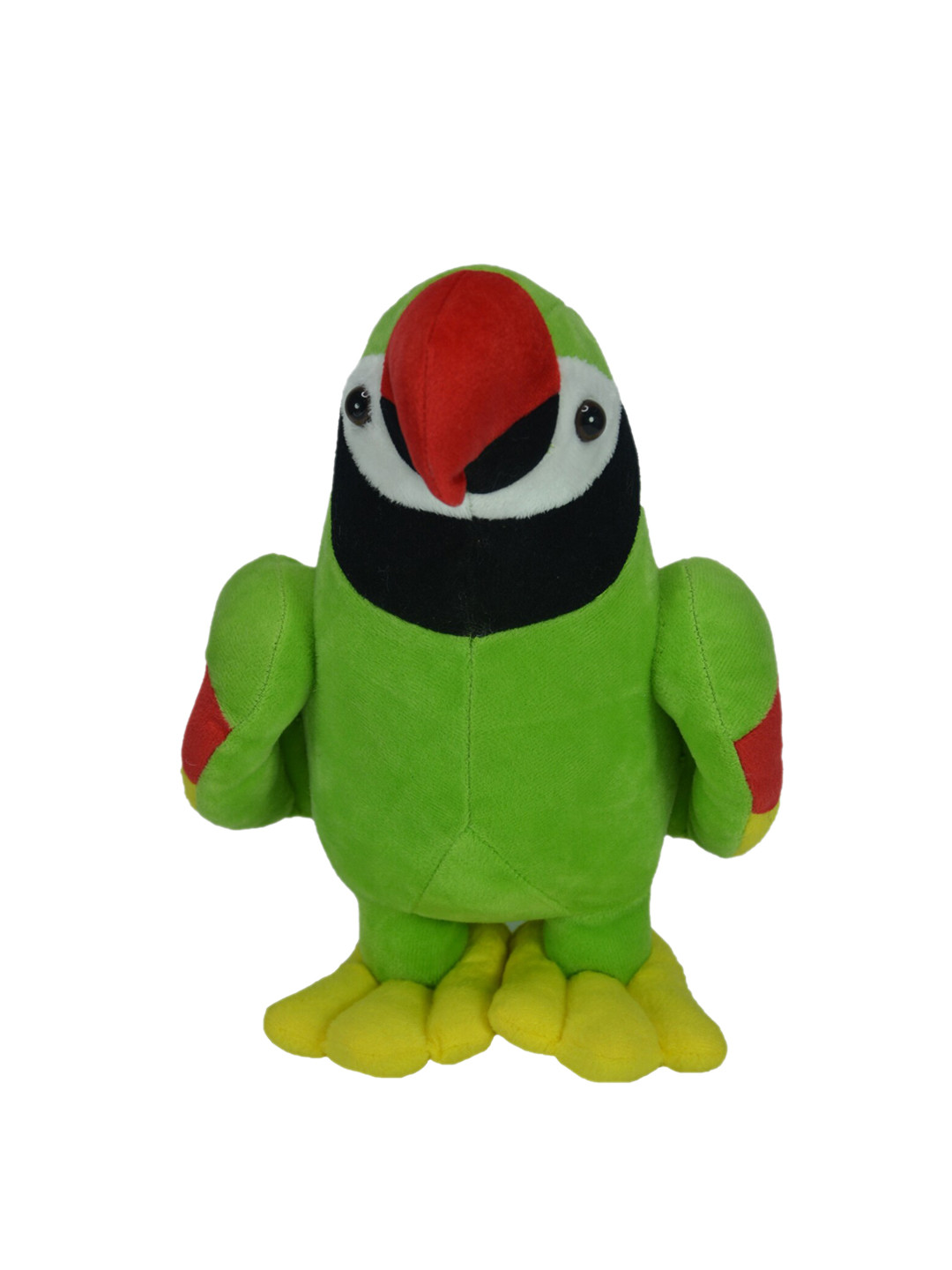 Ultra Kids Green Solid Buddy Parrot Stuffed Plush Toy