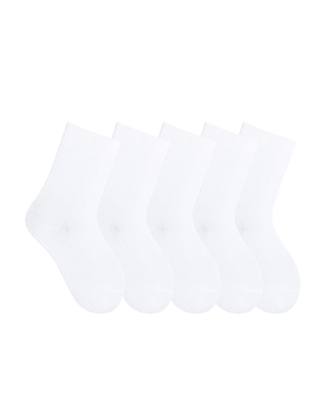 Bonjour Kids Pack Of 5 Assorted Calf-Length School Socks