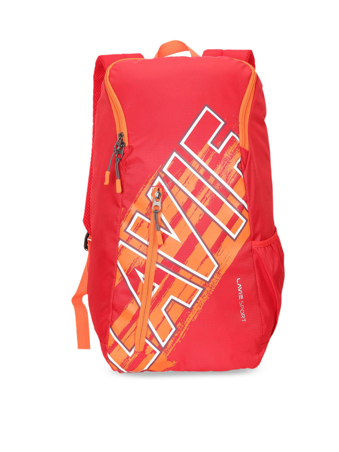 LAVIE SPORT Unisex Red Typography Backpack
