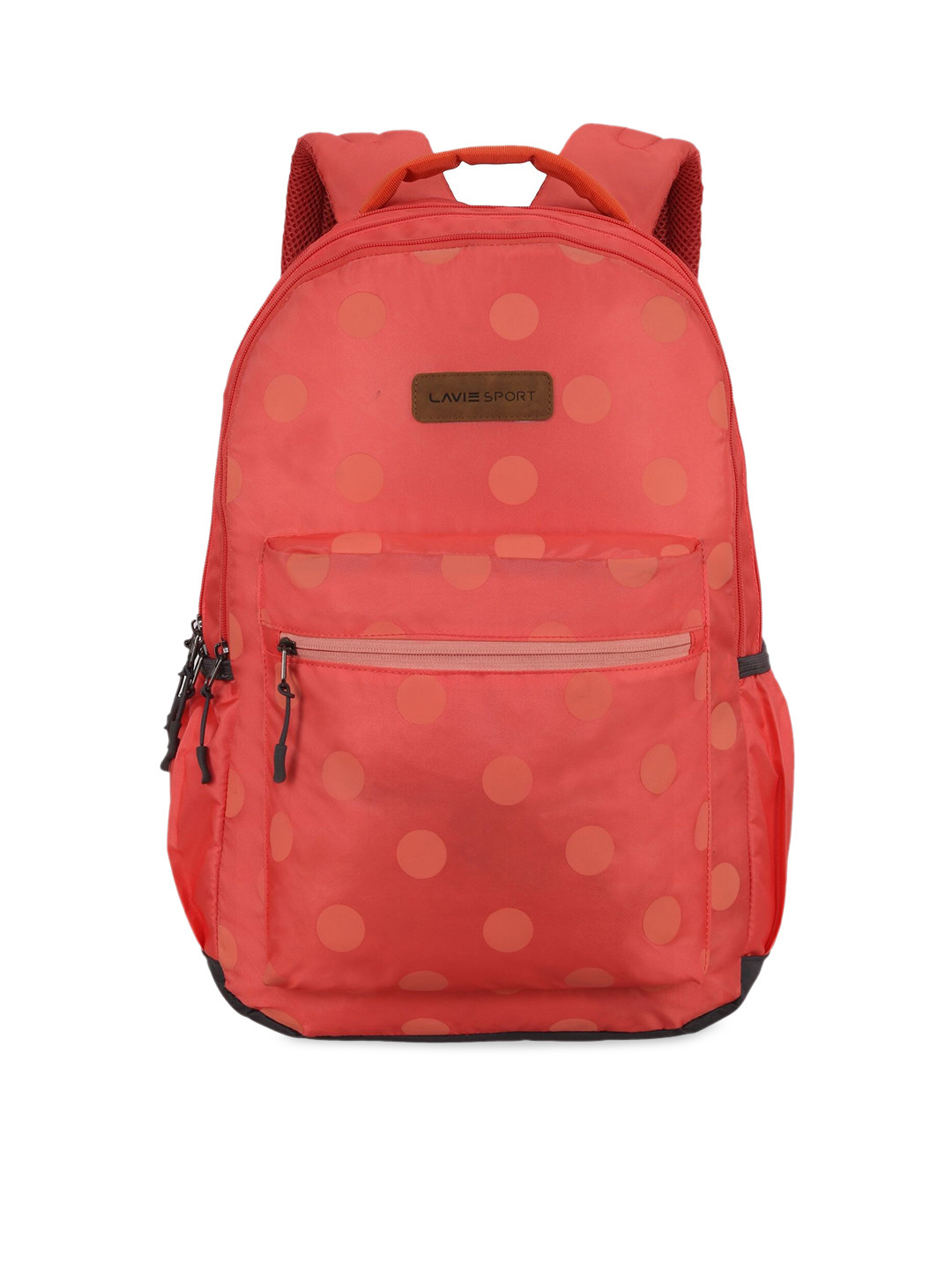 LAVIE SPORT Unisex Orange Geometric Backpack