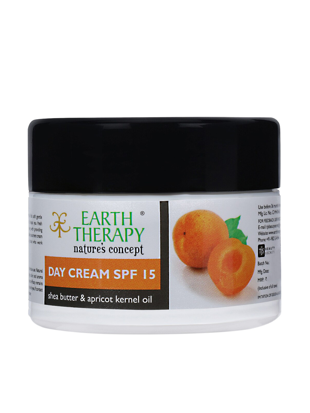 EARTH THERAPY SPF 15 Day Cream for UVA Sun & Dust Control Sunscreen 50g
