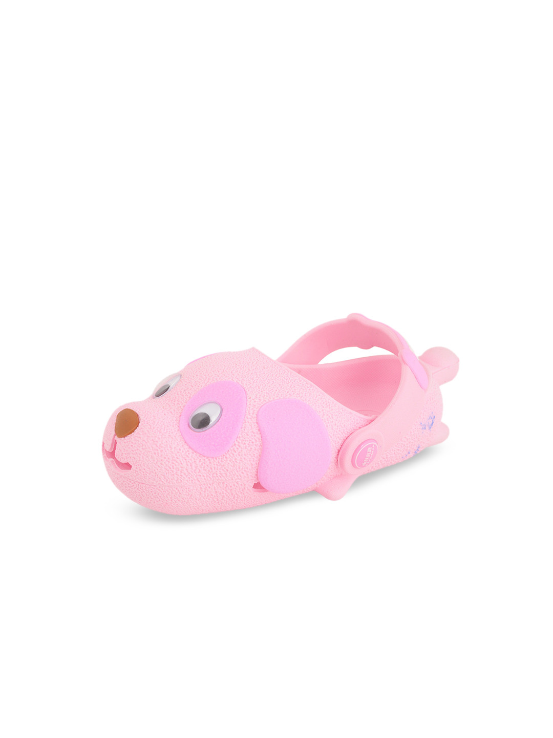 Yellow Bee Girls Pink Puppy Clogs