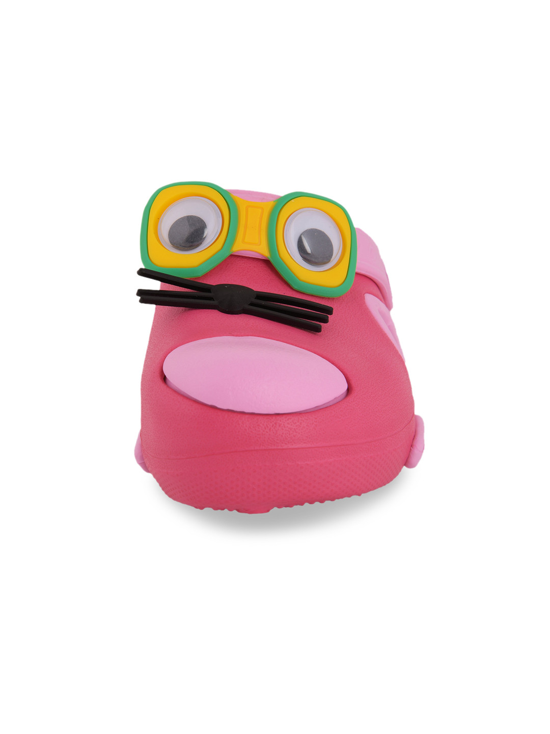 Yellow Bee Girls Pink & Yellow Mouse Design Clogs