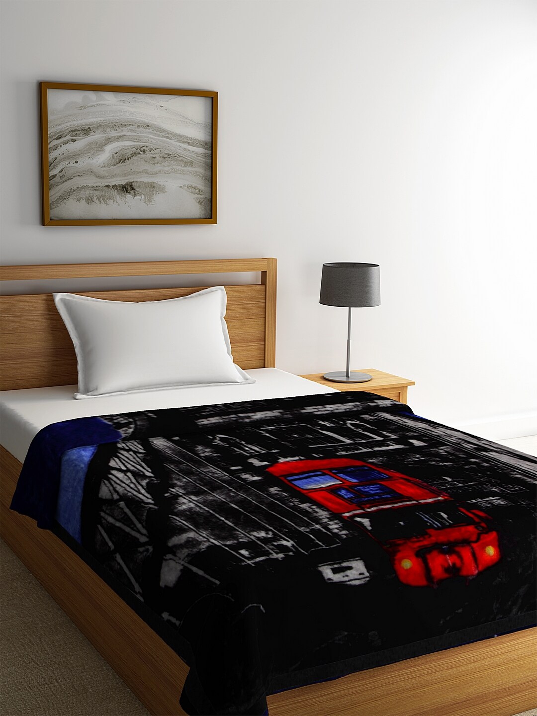 Buy NEUDIS Black Abstract Heavy Winter 720 GSM Single Bed Blanket Blankets Quilts and Dohars for Unisex 12830486 Myntra