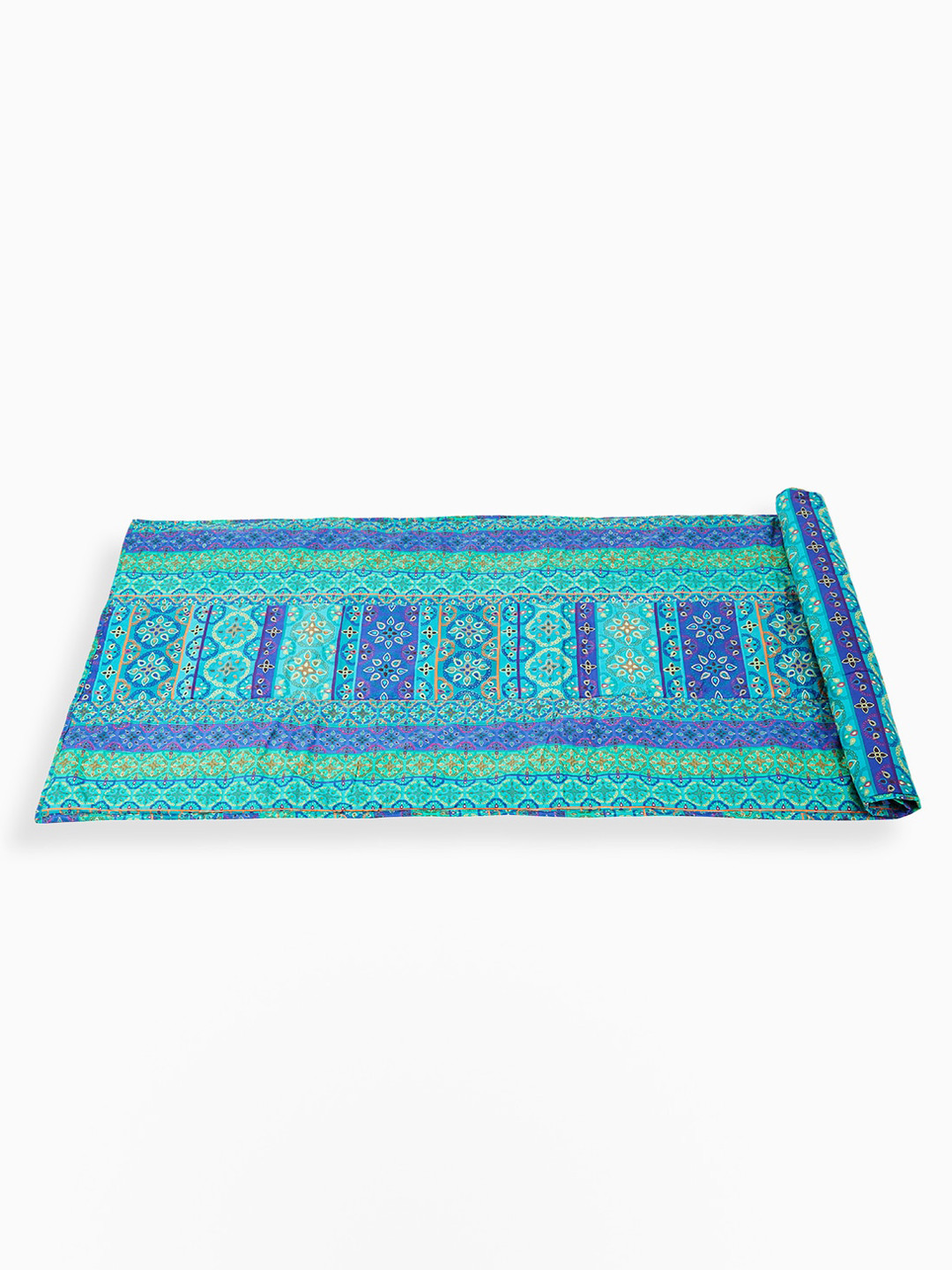 SWAYAM Unisex Blue & Purple Printed Reversible Fitness Training Yoga Mat