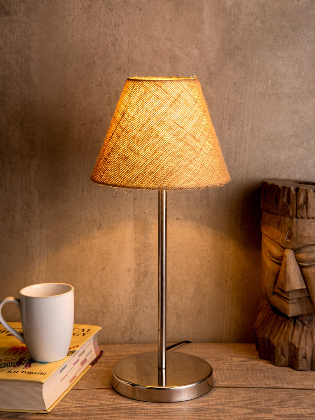 green girgit Beige Solid Contemporary Table Lamp