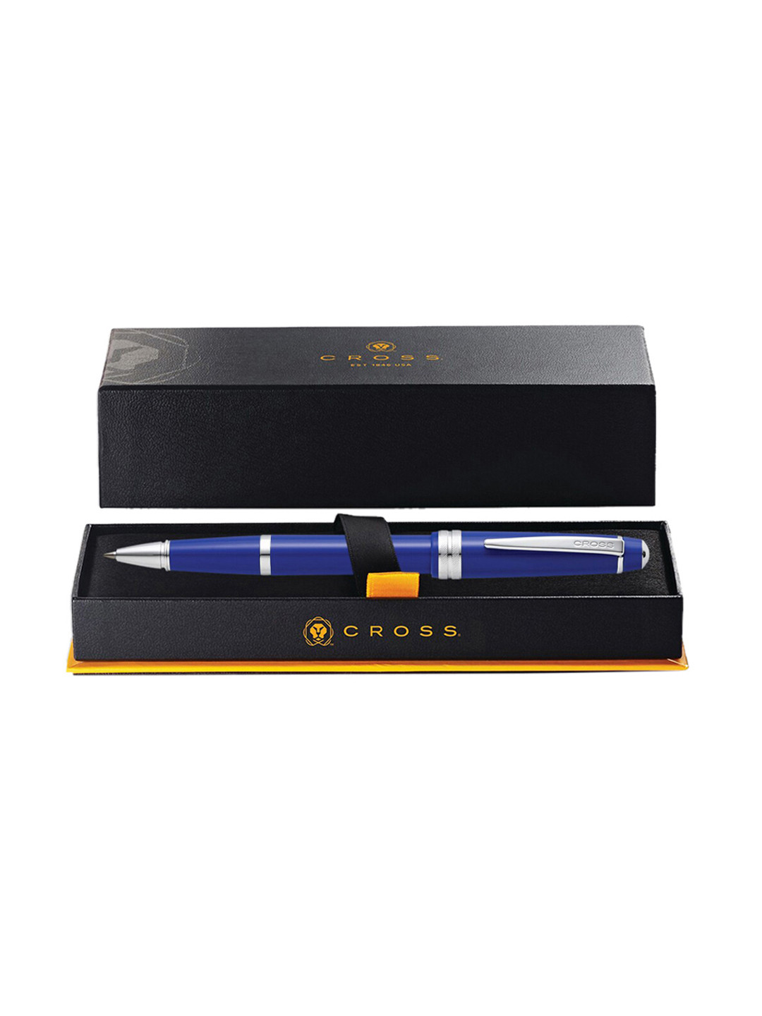 Cross Polished Blue Resin Bailey Light Rollerball Pen