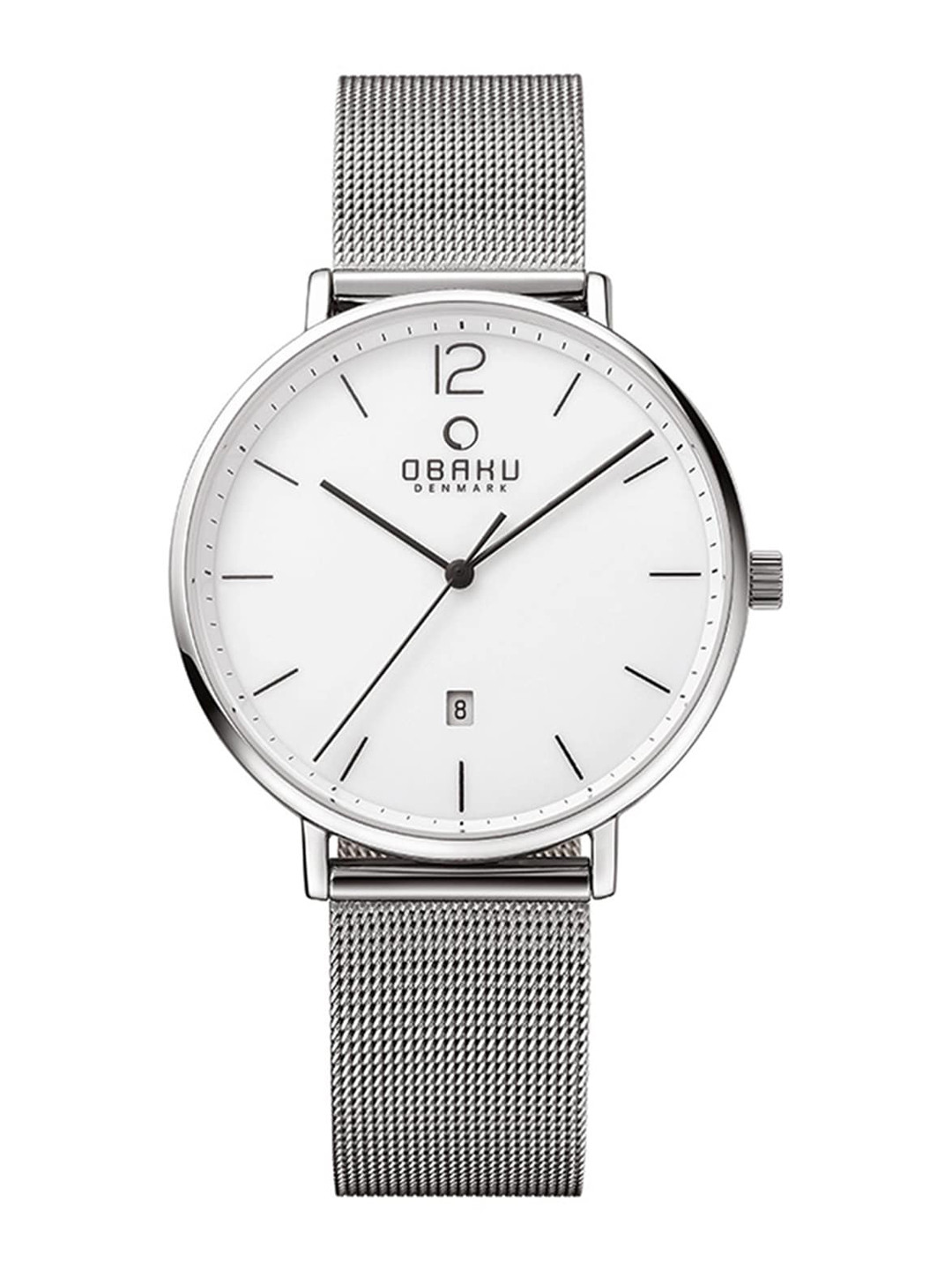 Obaku Men White Analogue Watch V181GDCWMC