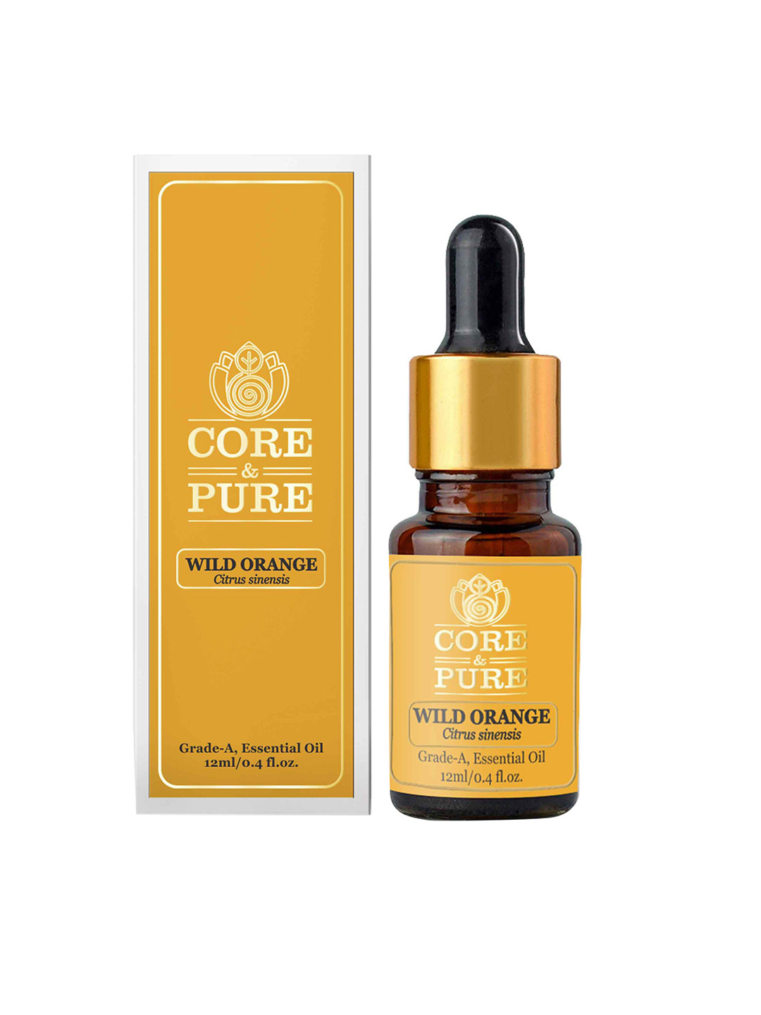 CORE & PURE Unisex Wild Orange Grade-A Essential Oil