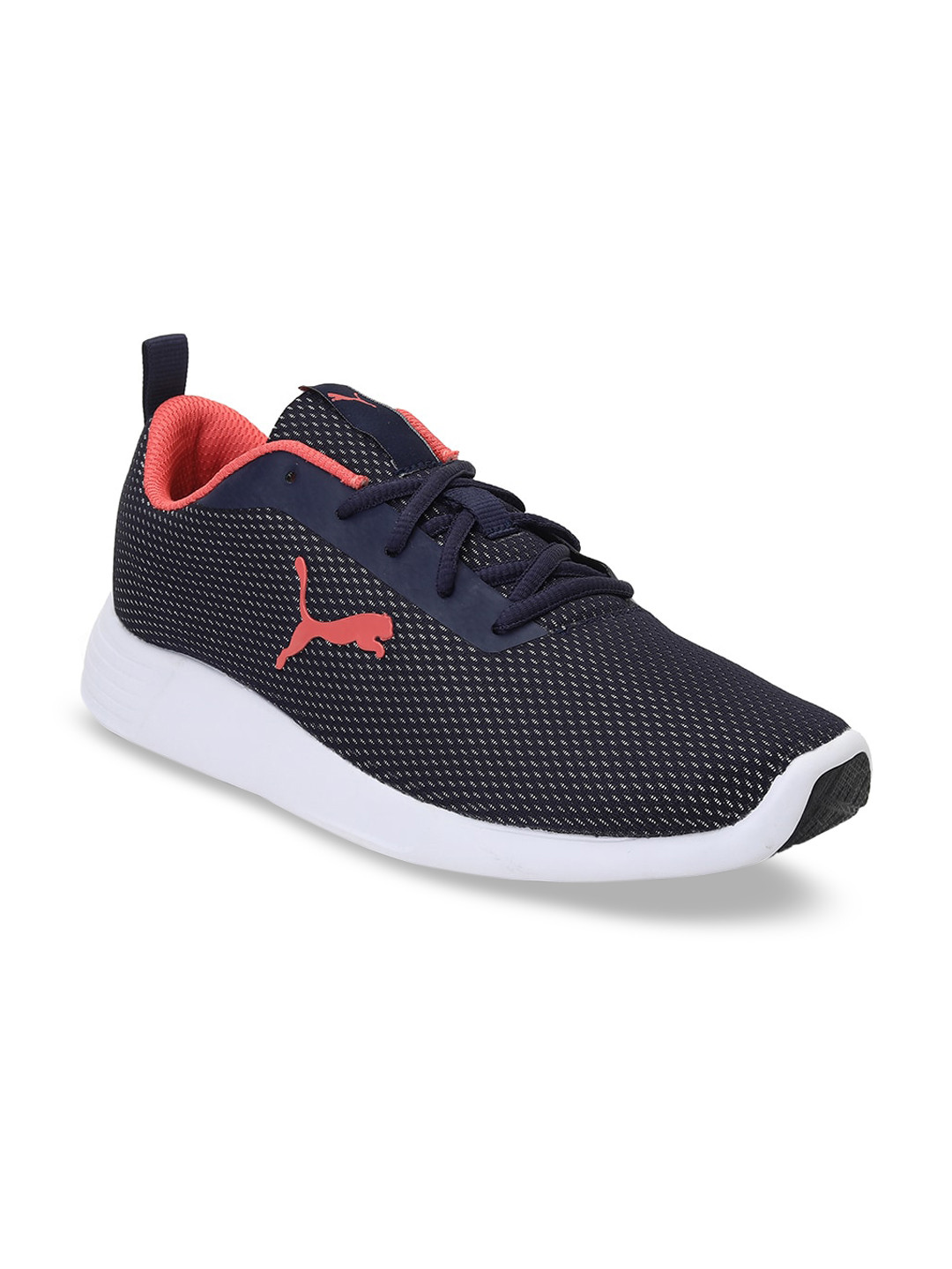 Puma Women Navy Blue Woven Design Sneakers