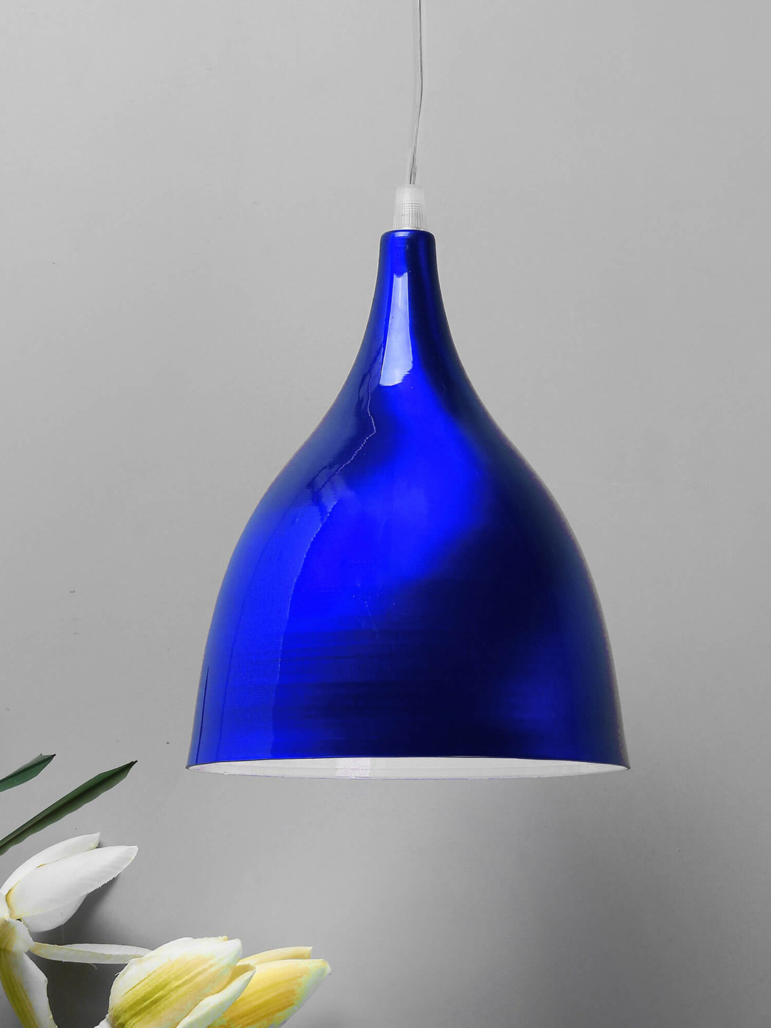 Homesake Blue Solid Glossy Spinning Hanging Light