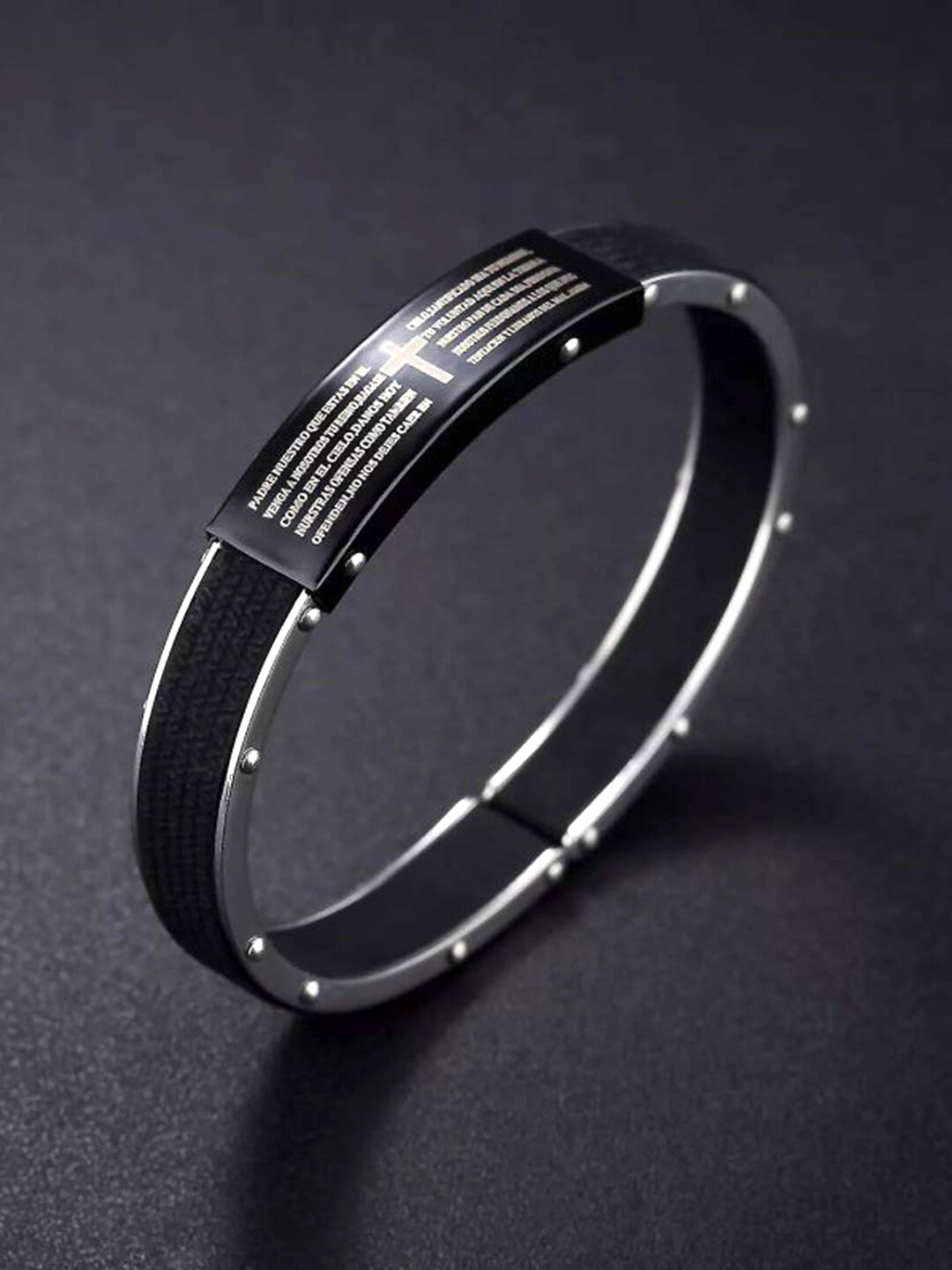 Line Pattern Stainless Steel Bracelet Kada Delicate Design Gold Plated   Soni Fashion