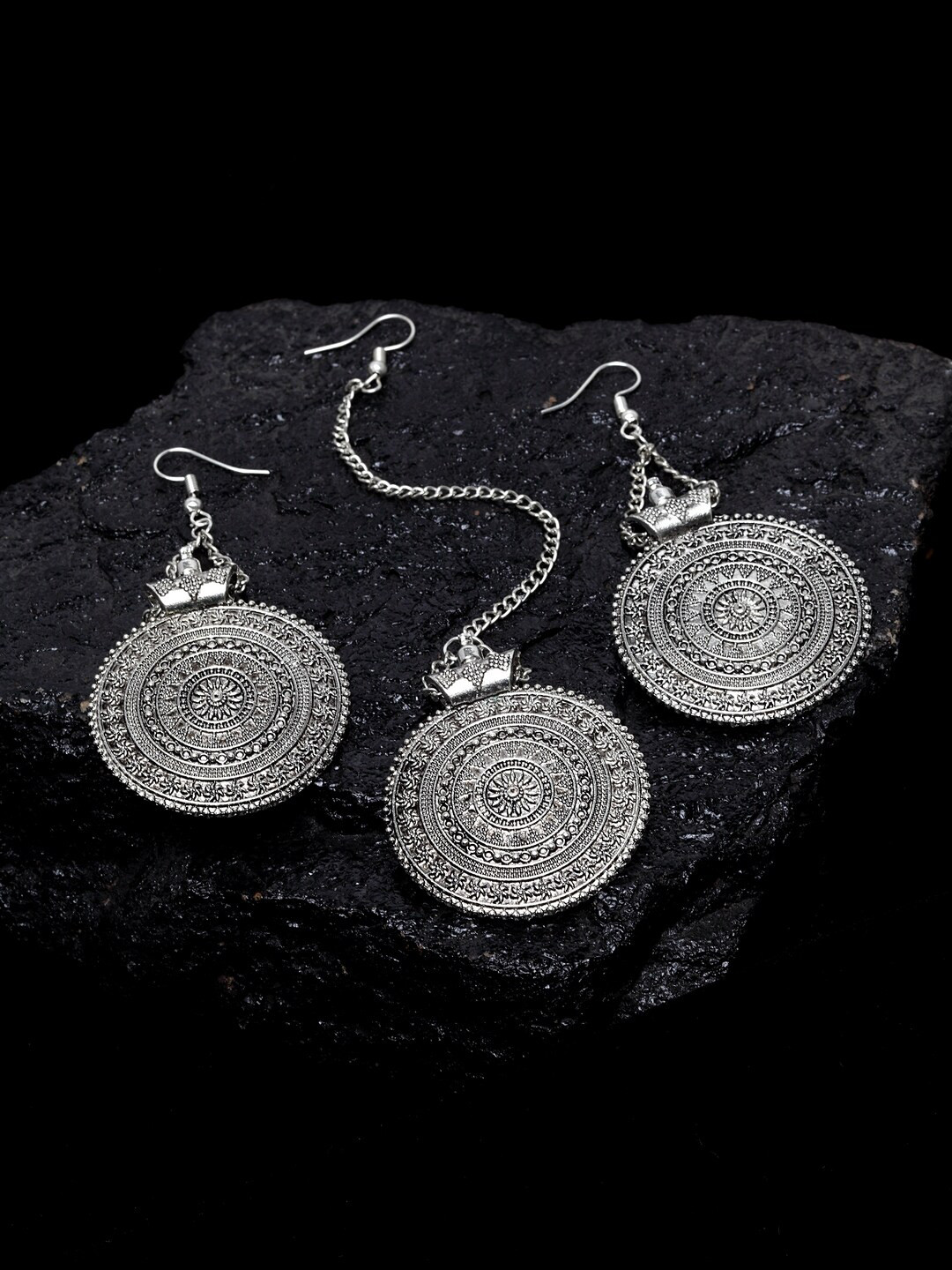 PANASH Oxidized Silver-Plated Jewellery Set