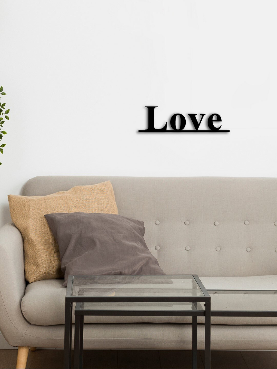 eCraftIndia Love Wood Matte Hanging Hall Signs and Plaques-3In