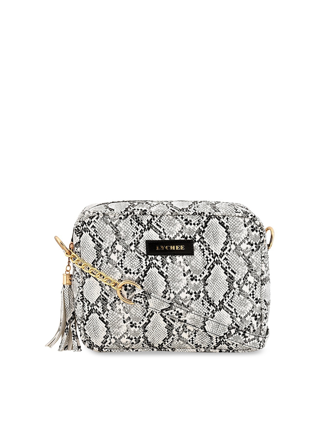 white snakeskin bag