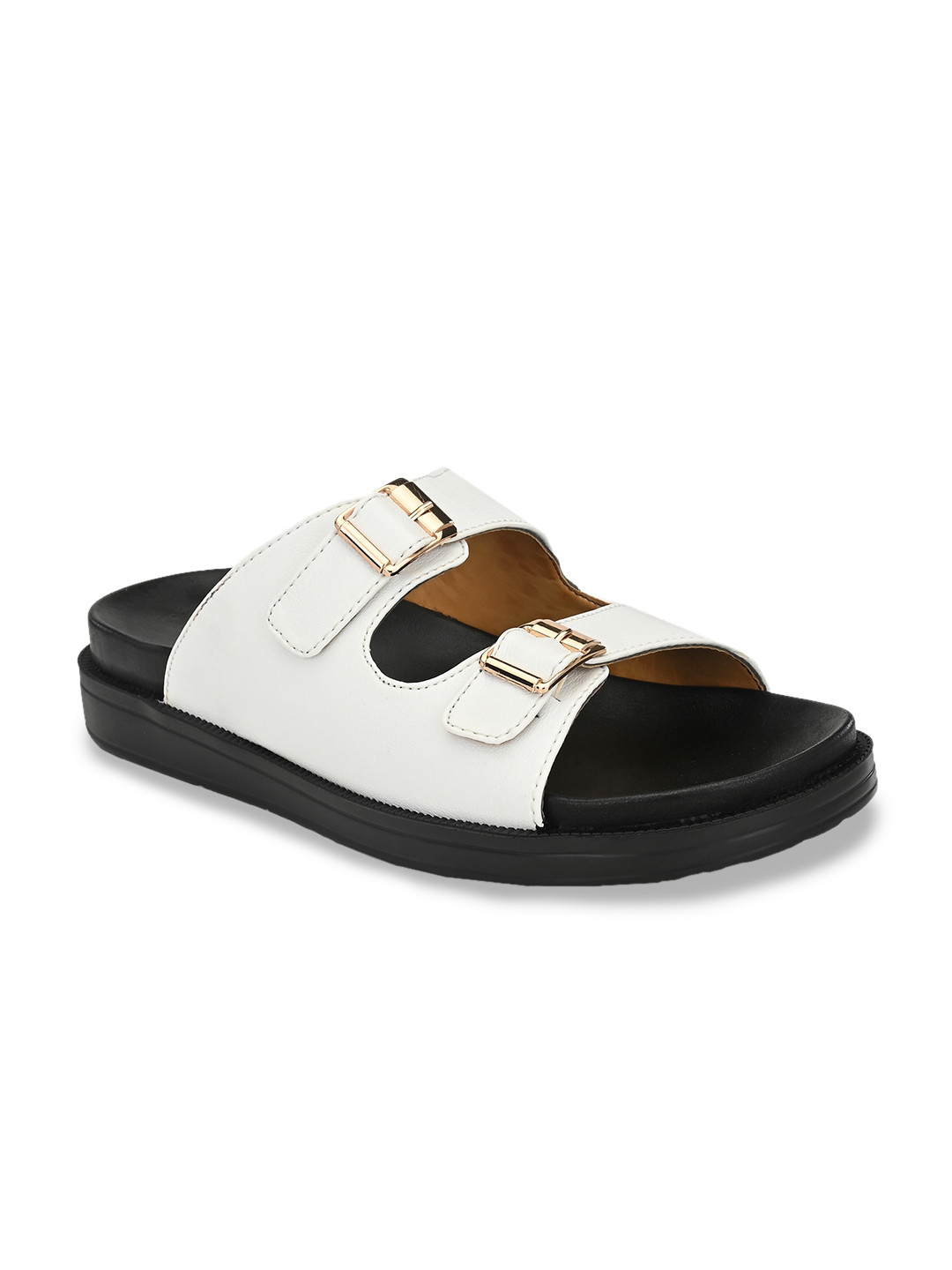 Eego Italy Men White Sandals