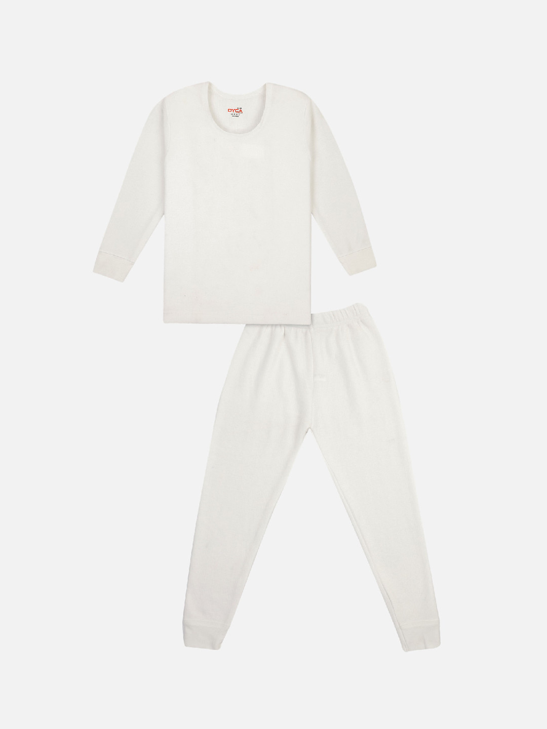 DYCA Kids Off-White Solid Thermal Set