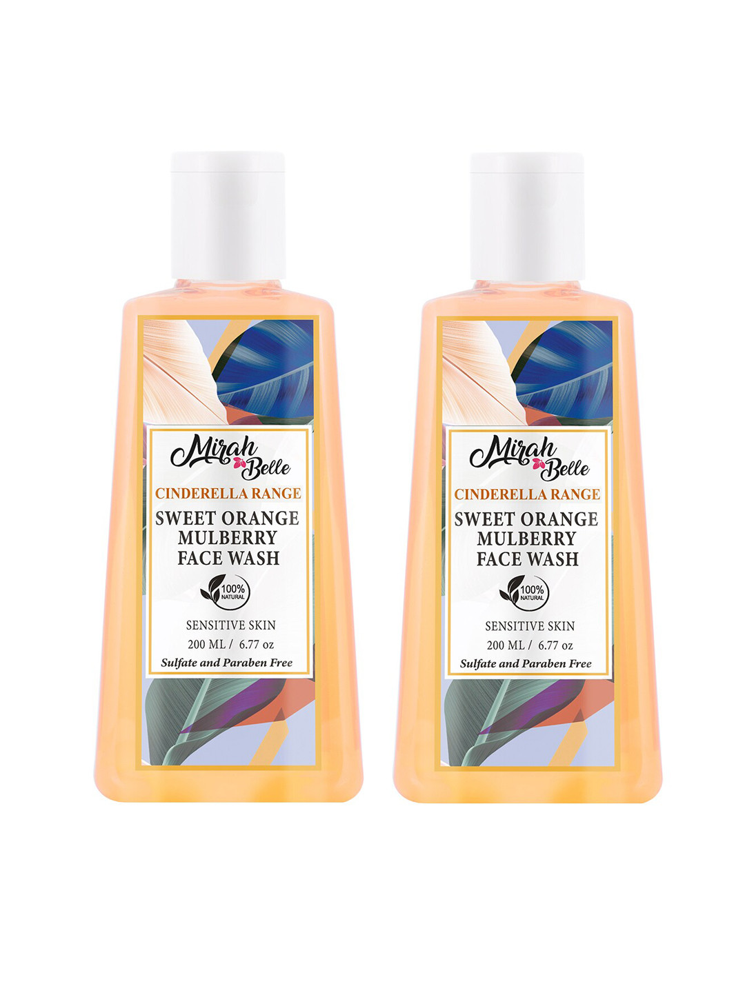 Mirah Belle Pack of 2 Sweet Orange Skin Brightening Face Wash 200 ml (each)