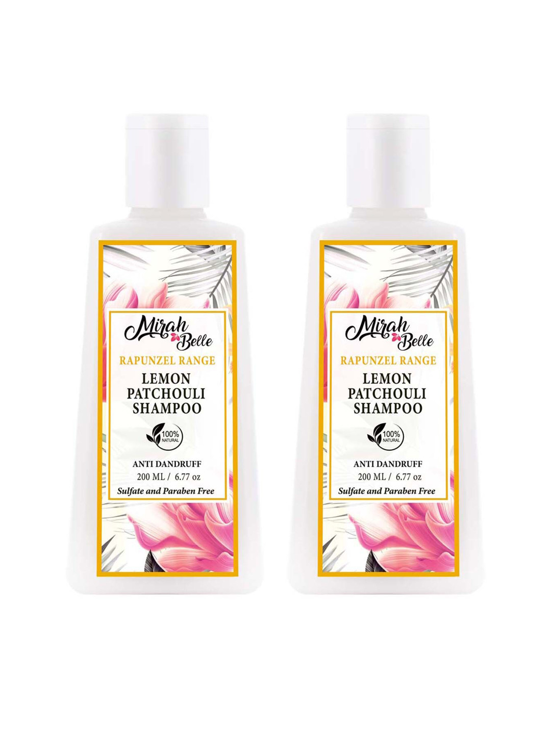 Mirah Belle Set of 2 Lemon Patchouli Anti-Dandruff Shampoo 400 ml