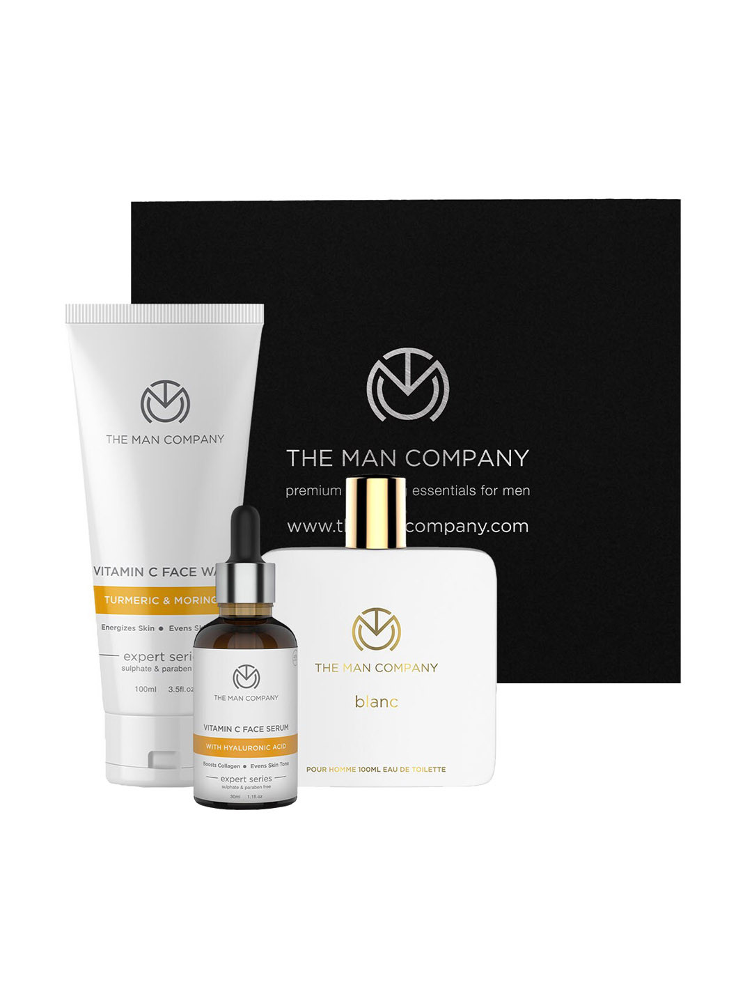 THE MAN COMPANY Vitamin C Facial Care & Blanc Pour Homme EDT Set, 250ml