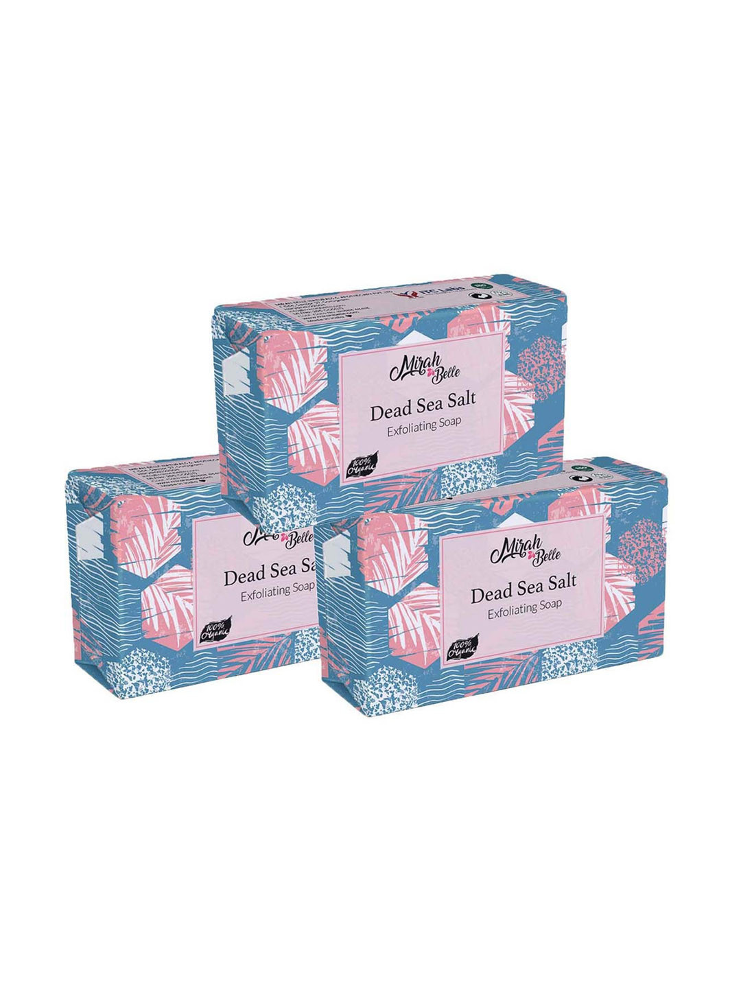Mirah Belle Unisex Set Of 6 Dead Sea Salt Exfoliating Soap 125 g