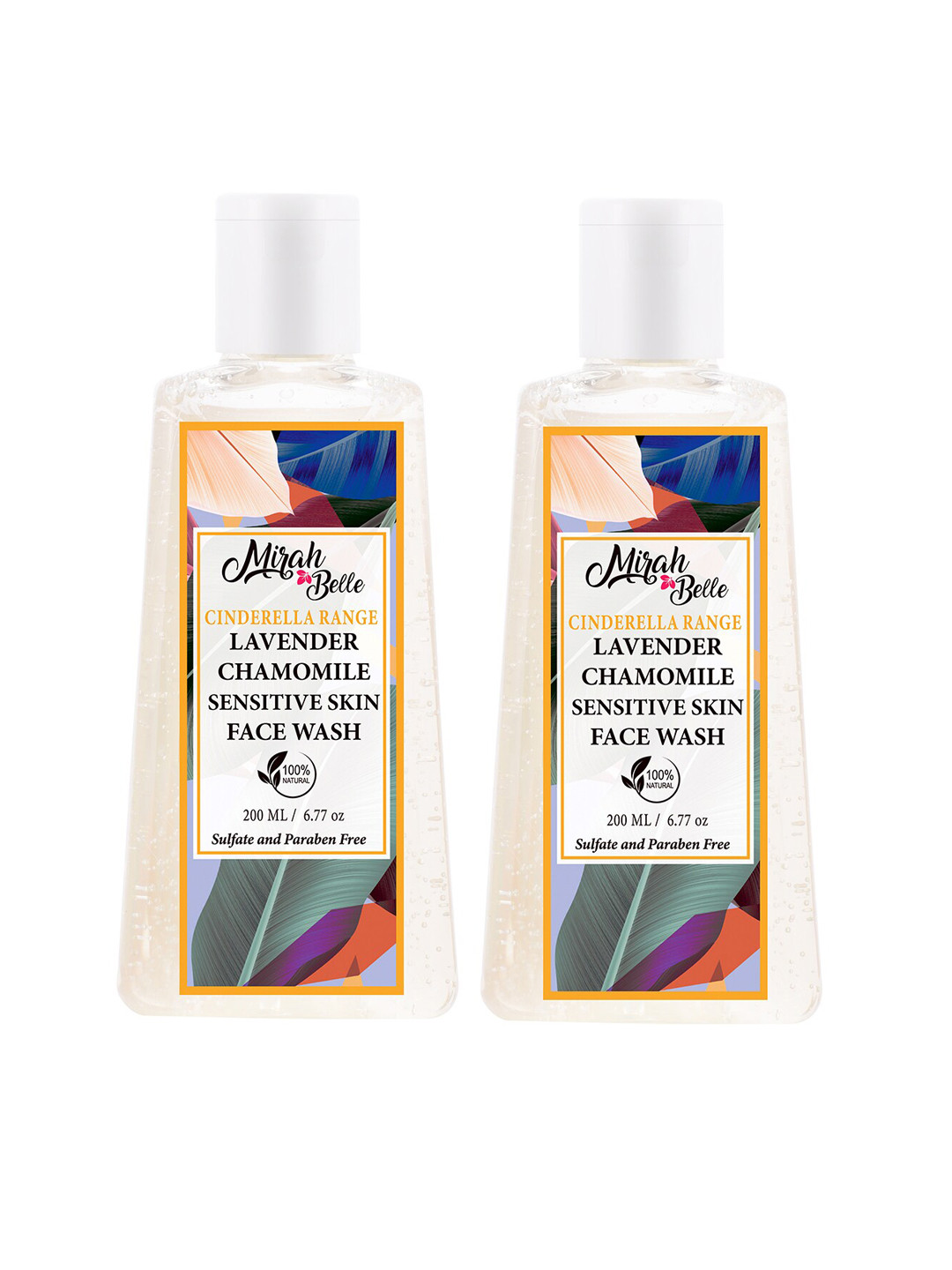 Mirah Belle Pack of 2 Lavender Sensitive Skin Face Wash 200 ml (each)