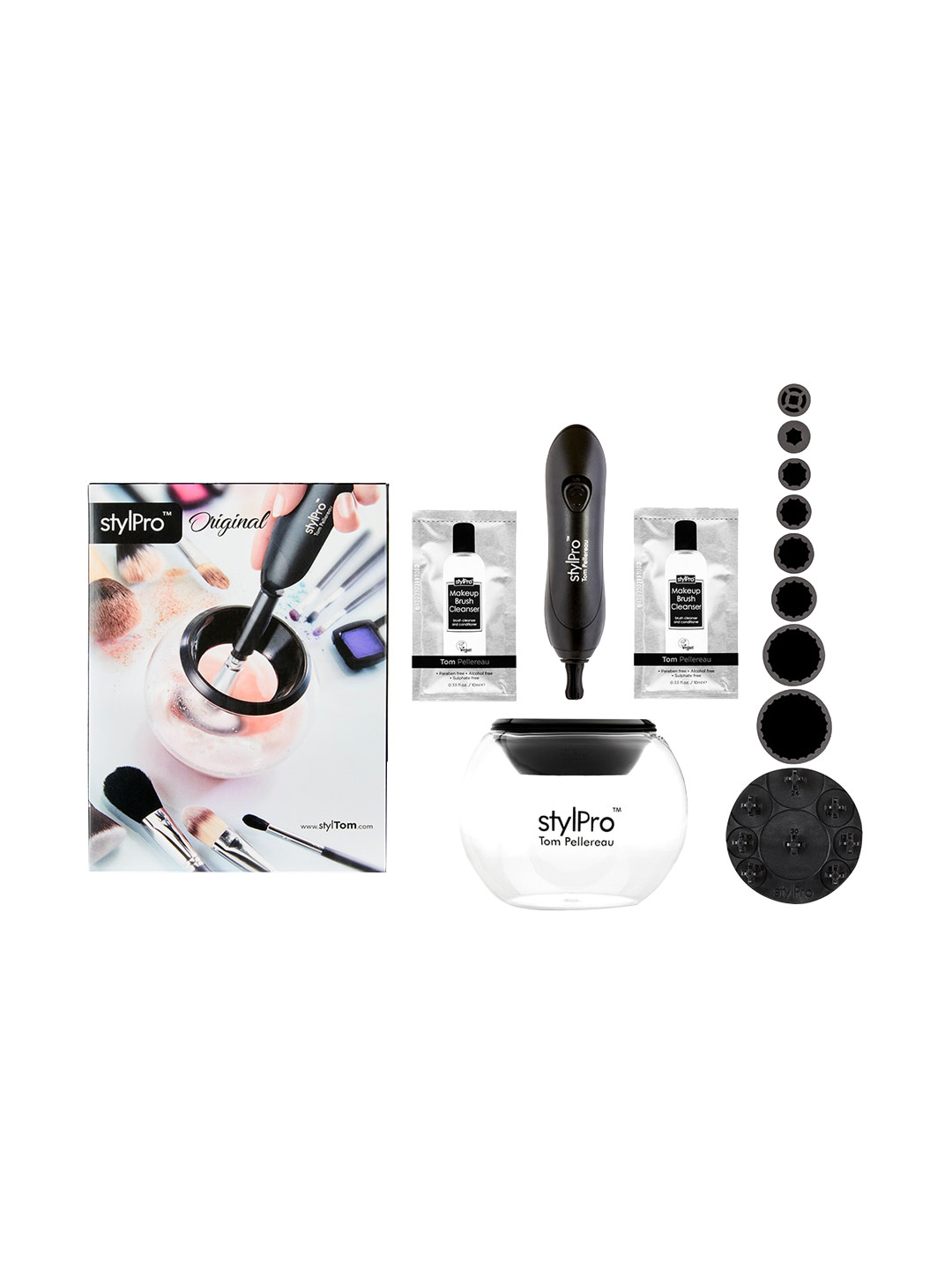 StylPro Black & Transparent Makeup Brush Cleaner & Dryer