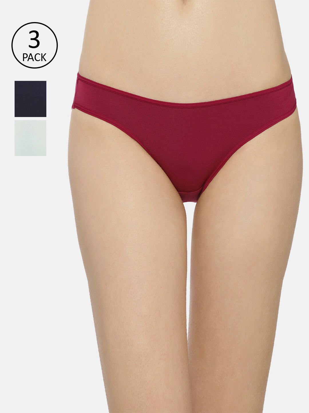 Triumph Stretty Cotton 80 Medium Coverage Mini Brief - Pack of 3