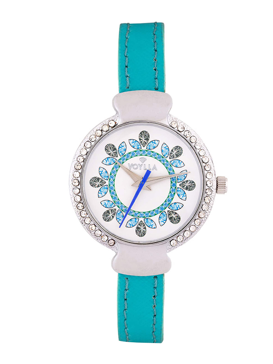 Voylla Women White Embellished Analogue Watch 8905124081497