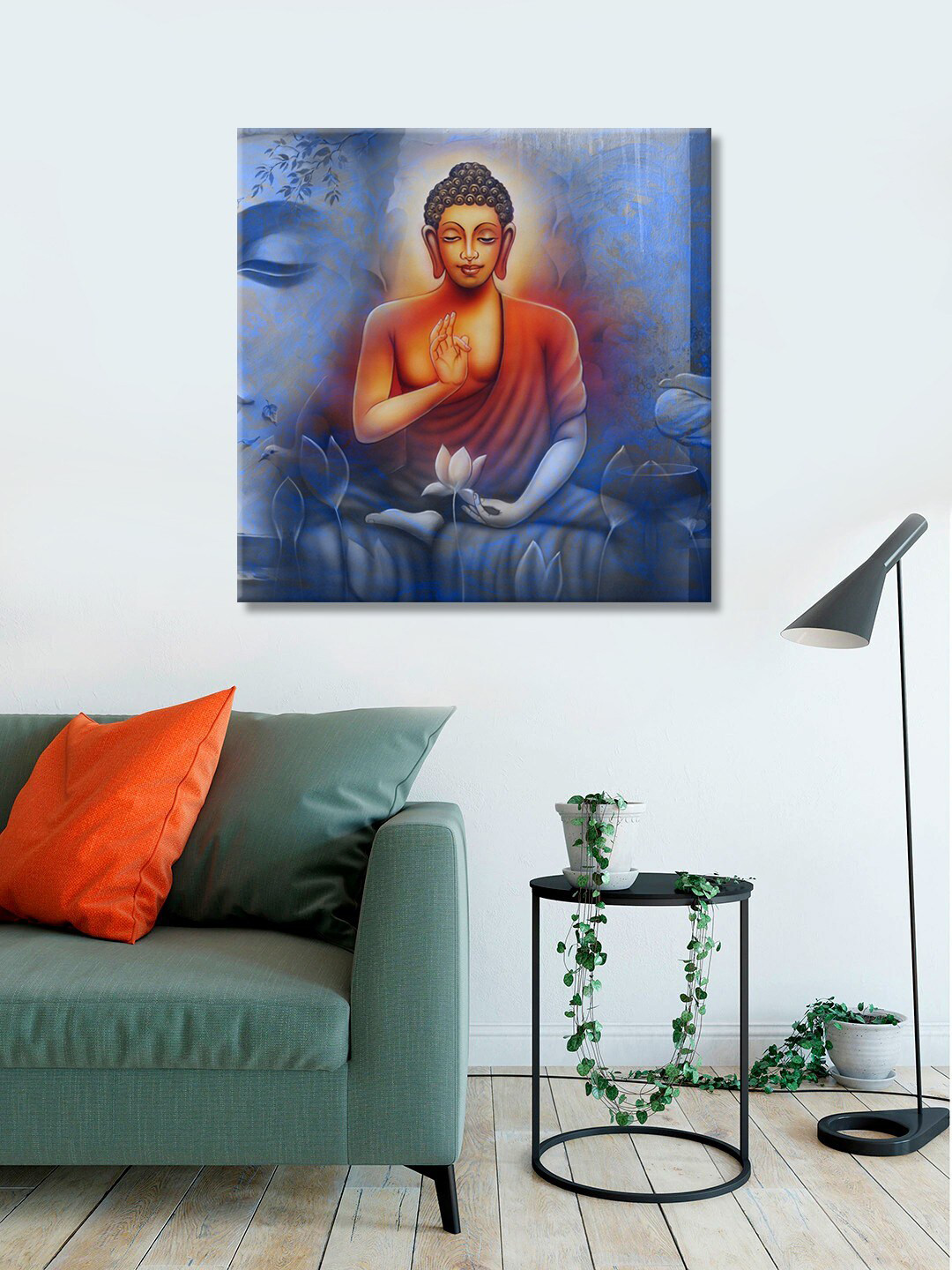 999Store Buddha Canvas Wall Square Paintings Wall Art -24x24In
