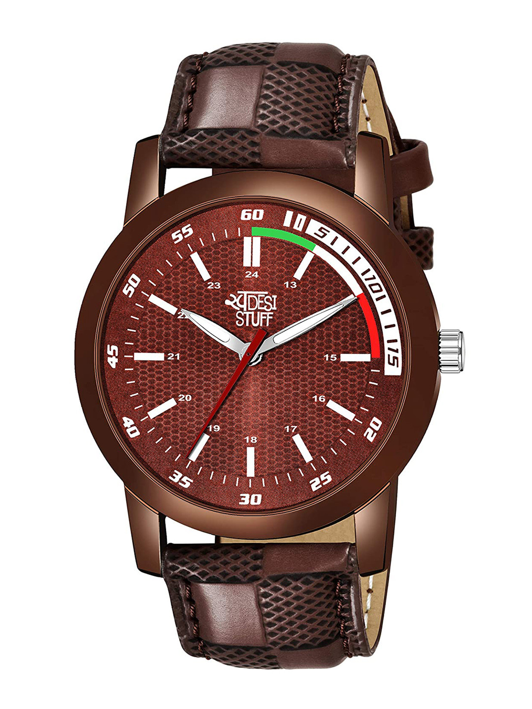SWADESI STUFF Boys Brown Analogue Watch SDS 116