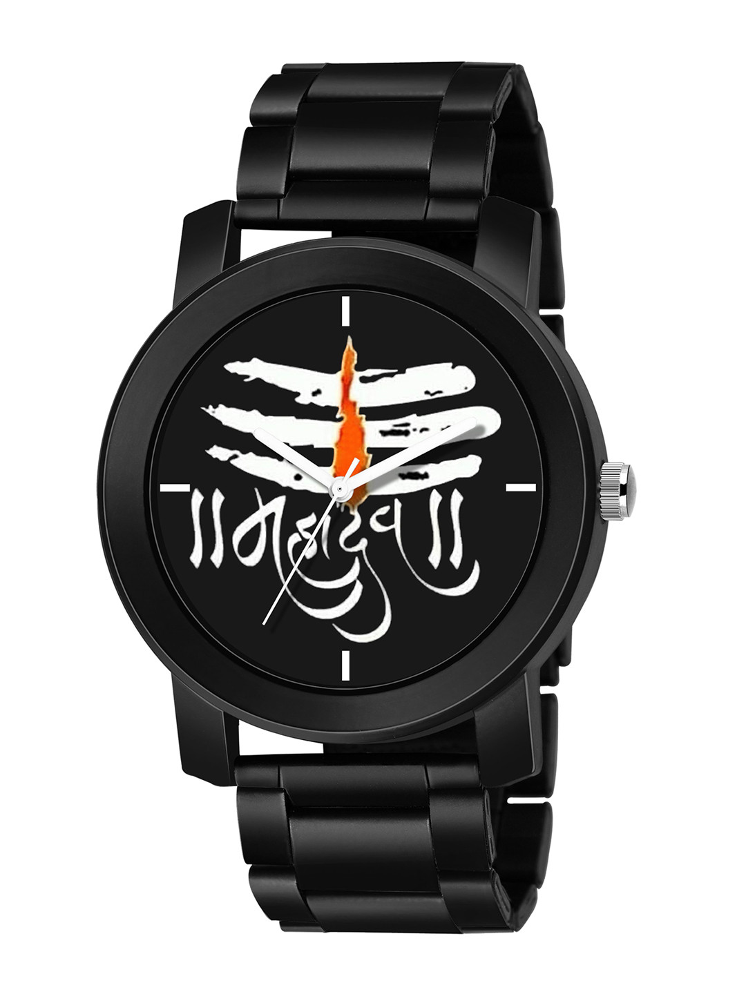 SWADESI STUFF Boys Black Analogue Watch metal black 23b