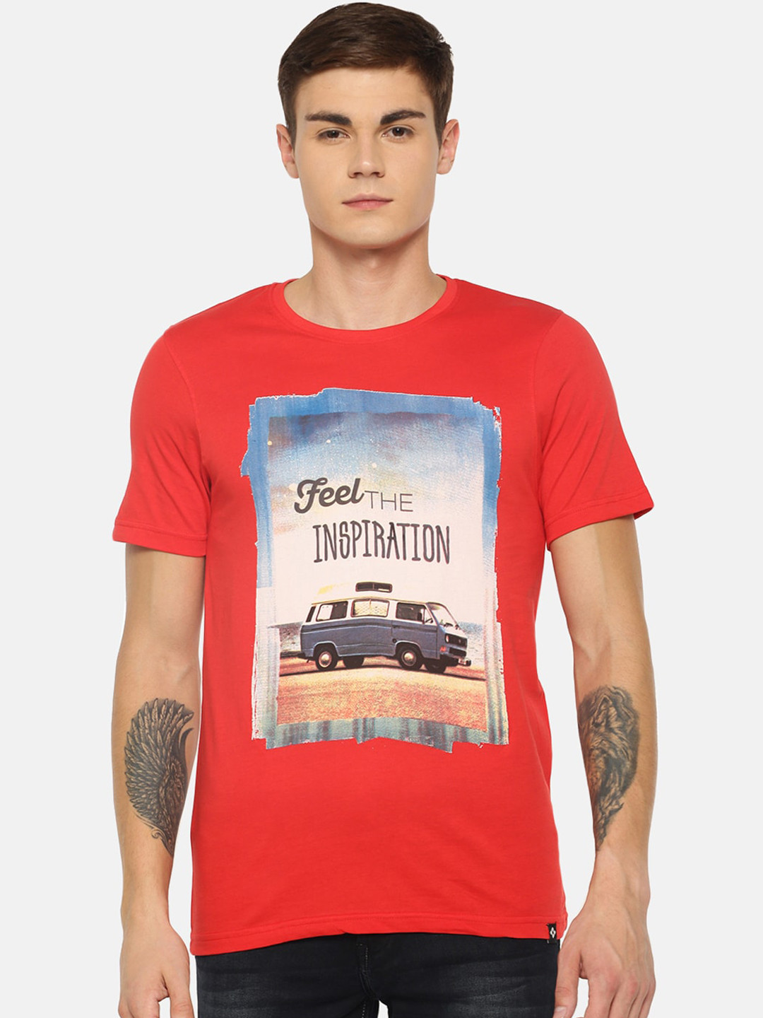 Dollar Men's Cotton Printed T-Shirt