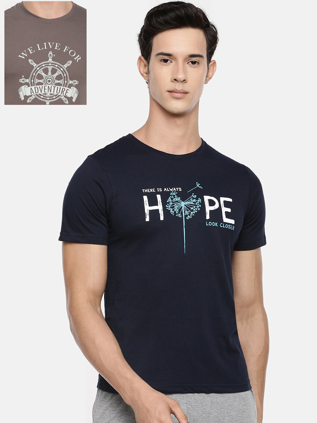 Dollar Men Round Neck with Fashionable Print  T-Shirt