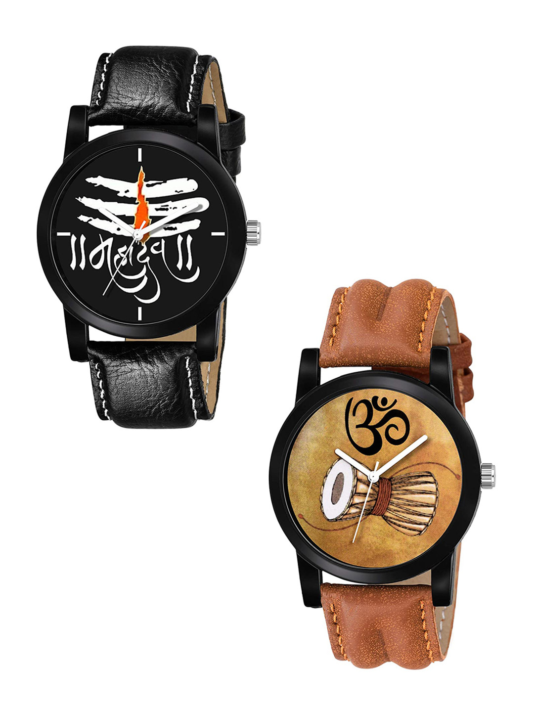 SWADESI STUFF Boys Set of 2 Analogue Watches tilak & damaru