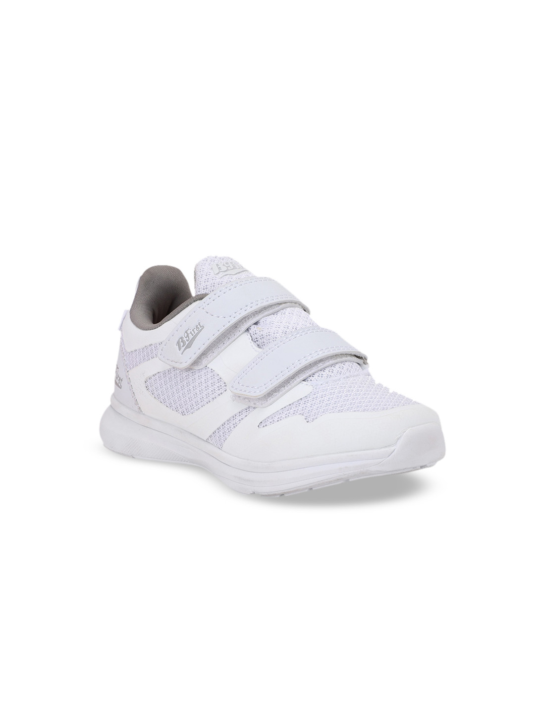 Bata Boys White Woven Design Sneakers