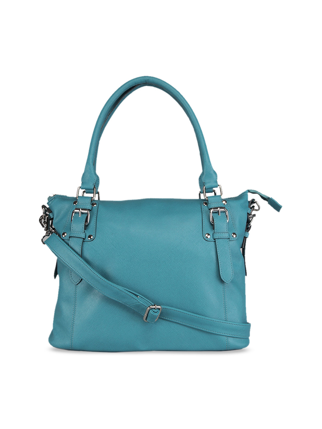 GENWAYNE Turquoise Blue Solid Shoulder Bag