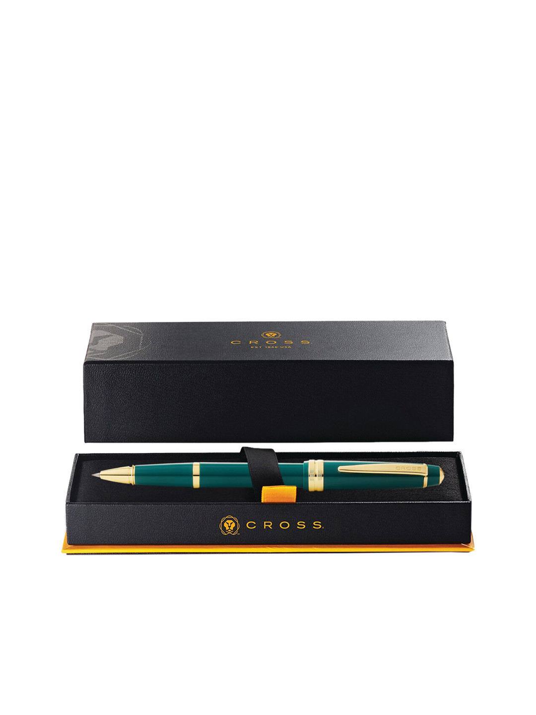 Cross Polished Green Resin Bailey Light Rollerball Pen