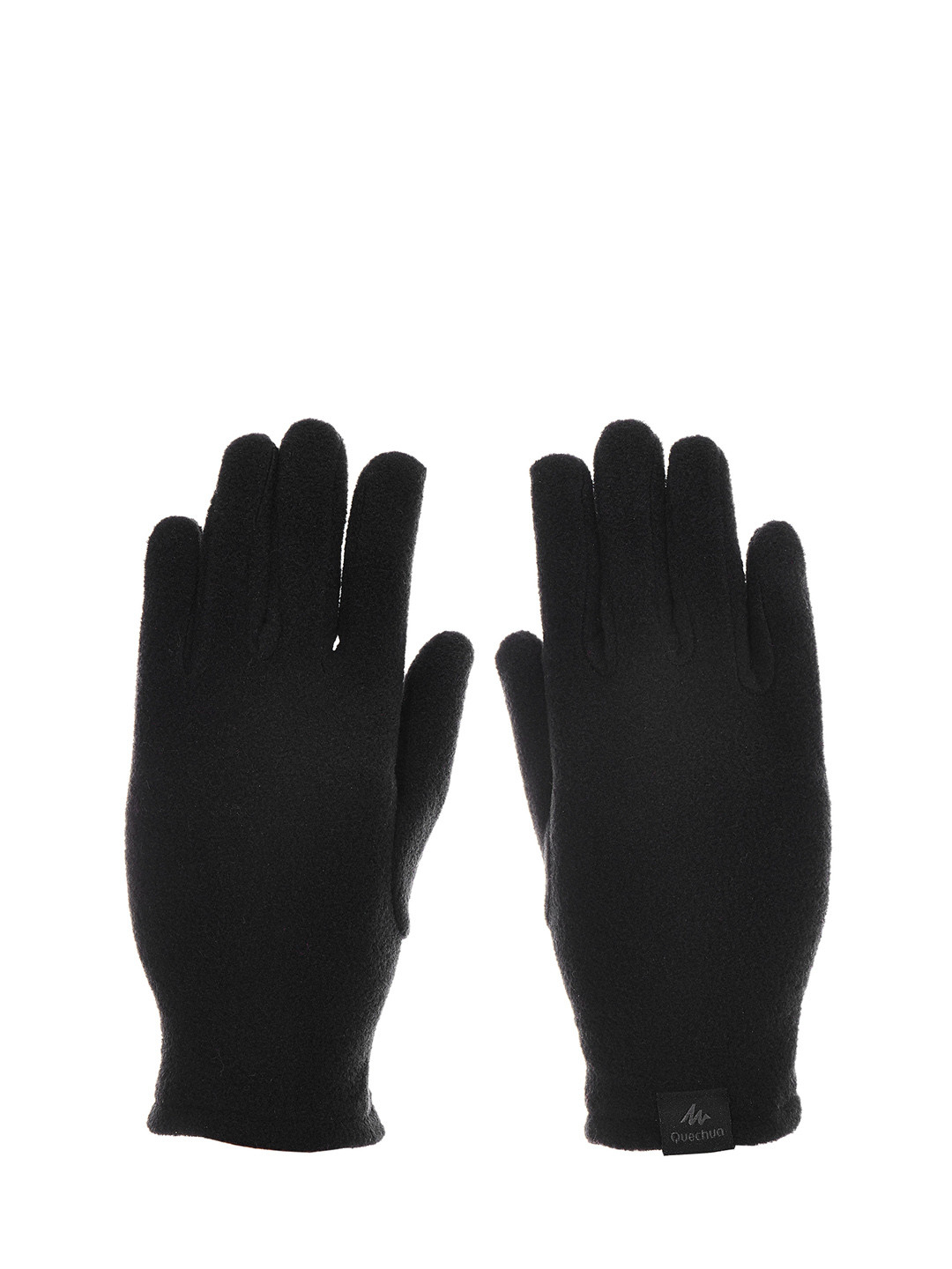 Decathlon Quechua Kids Black Fleece Hiking Winter Gloves For 4-14 Years