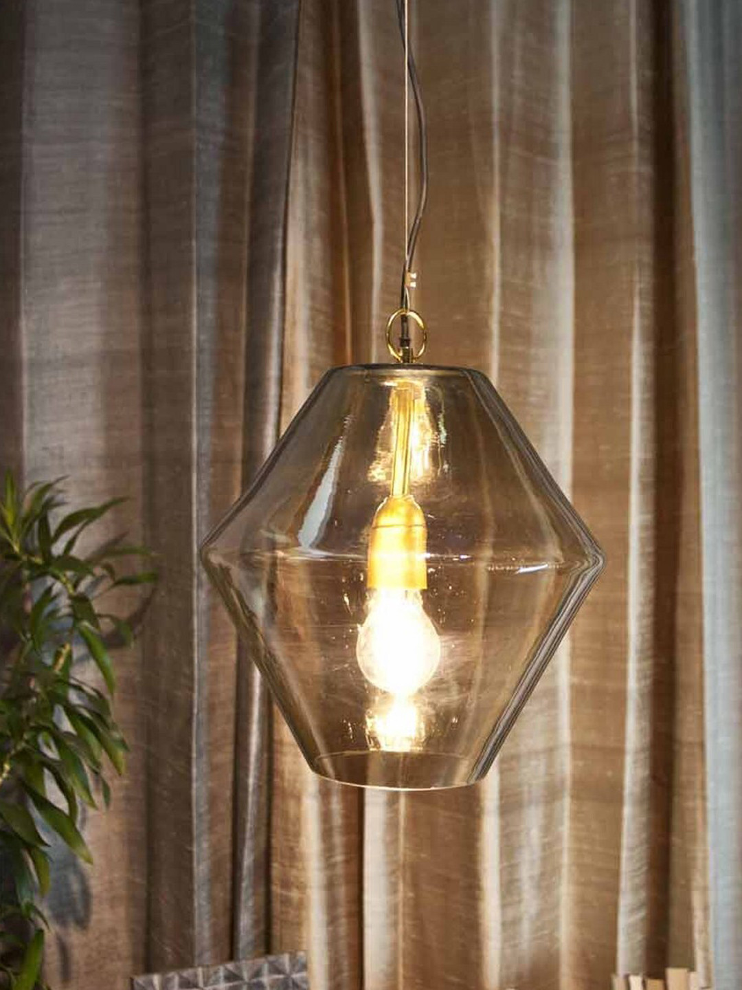 THE LIGHT STORE Grey Solid Traditional Ceiling Lantern