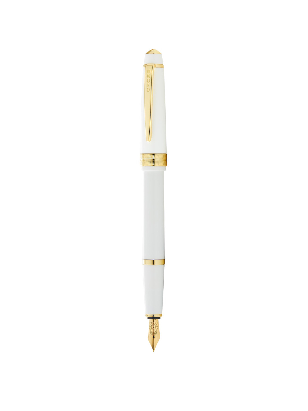 Cross Polished White Resin Bailey Light Fountain Pen