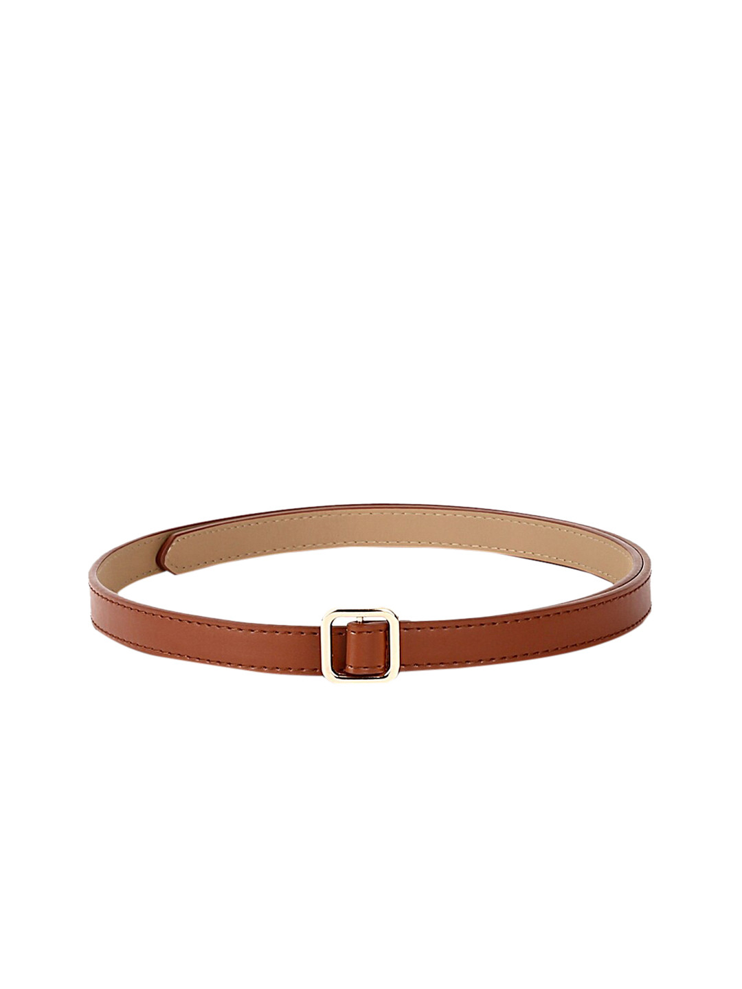 CRUSSET Women Tan Brown Solid Belt